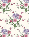 Spring Floral And Butterfly Garden Design Rug