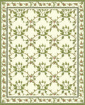 Vine And Berry Lattice Design Rug