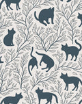 Whimsical Cats And Branches Pattern Rug