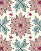 Vintage Pastel Floral Pattern Rug