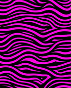 Bold Pink Black Zebra Stripe Rug