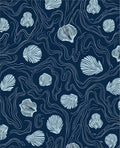 Seashell Wavy Line Pattern Design Rug