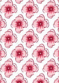 Pink Cherry Blossom Pattern Rug