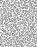 Black and White Abstract Animal Print Rug