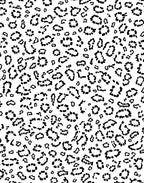 Black and White Abstract Animal Print Rug