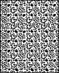 Abstract Organic Black White Pattern Rug