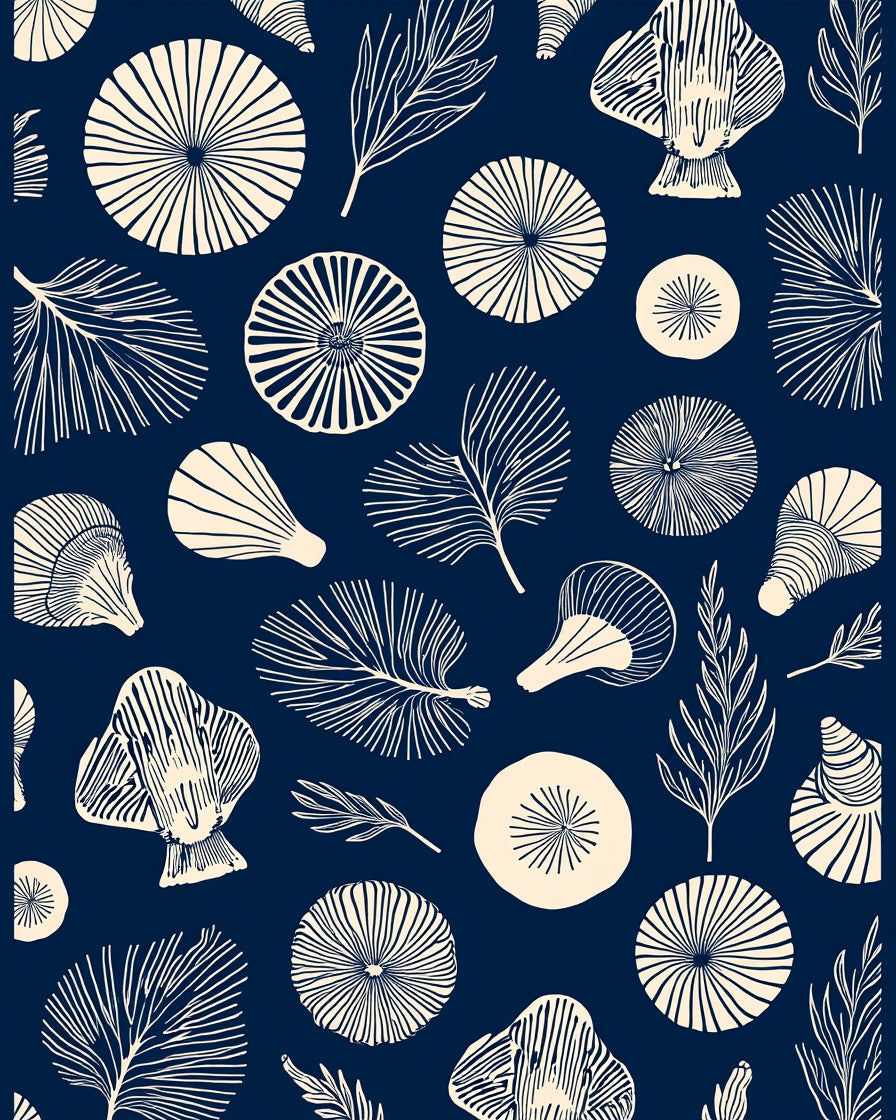 Botanical Circle Line Art Rug