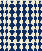 Art Deco Scallop Pattern Rug