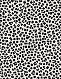 Abstract Black White Scattered Shapes Rug