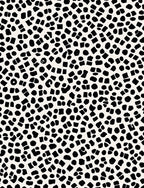 Abstract Black White Scattered Shapes Rug