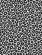 Bold Black White Animal Print Design Rug