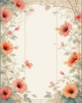 Floral Vines Blossoms Rug