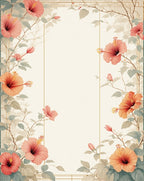 Floral Vines Blossoms Rug