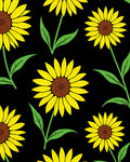Vibrant Yellow Sunflowers Pattern Design Rug