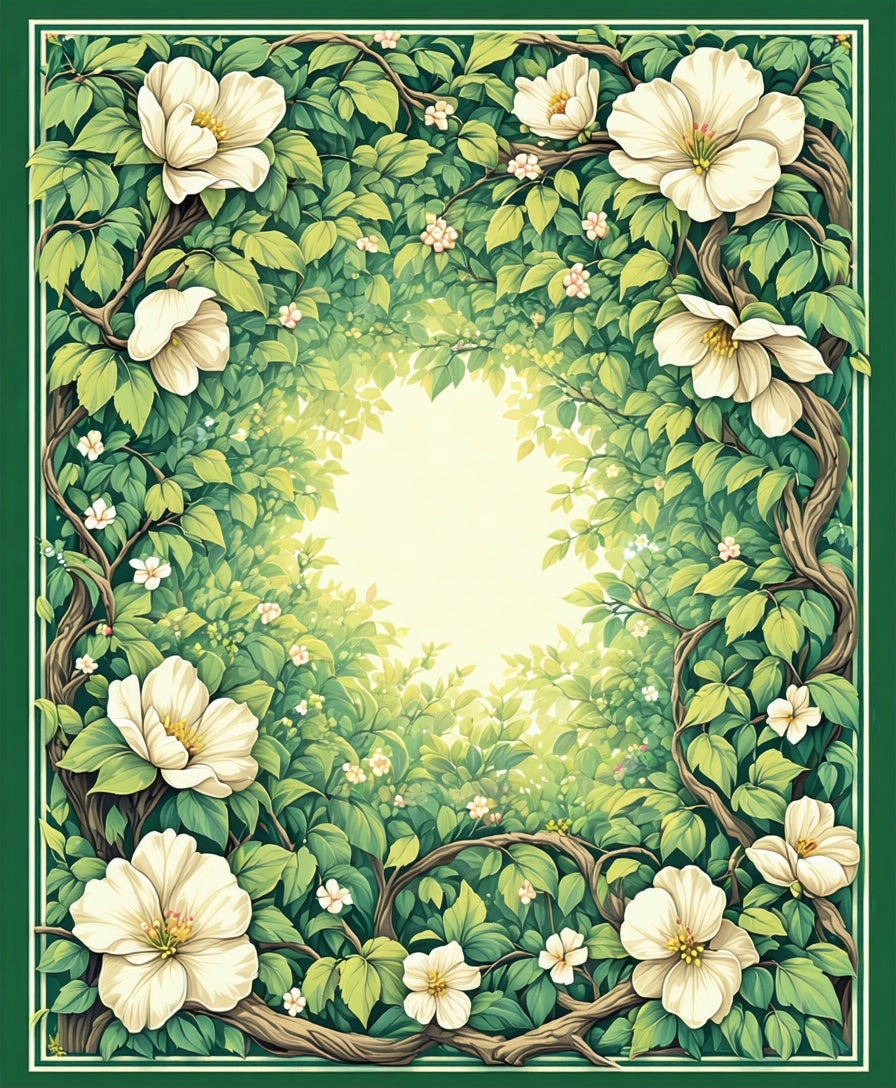 Enchanting Floral Canopy Nature Design Rug