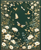 Emerald Garden Butterfly Bloom Rug