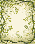Vines and Leaves Nature Pattern Rug