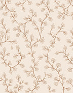 Elegant Vine Leaf Sketch Design Rug