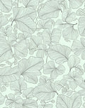 Line Art Ginkgo Leaf Pattern Rug