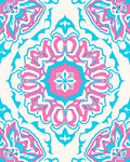 Artistic Floral Mandala Pattern Rug