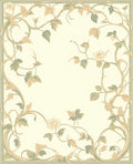 Art Nouveau Floral Vine Border Rug