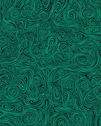 Swirling Teal Abstract Pattern Rug