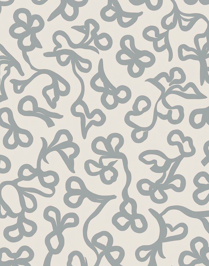 Abstract Vine Leaf Pattern Rug