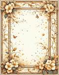 Elegant Floral And Butterfly Vines Rug