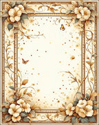 Elegant Floral And Butterfly Vines Rug