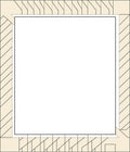 Geometric Tonal Stripe Border Design Rug