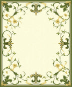 Ornate Floral Vines Meadow Rug