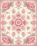 Ornate Floral Mandala Design Rug