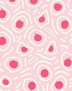 Abstract Pink Cells Pattern Rug