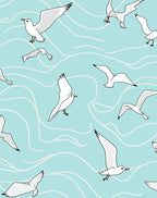 Seagull Swirl Pattern Rug