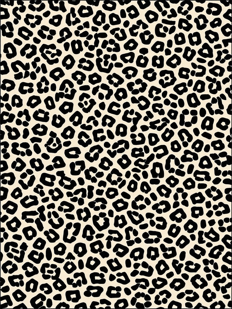 Bold Leopard Print Pattern Rug