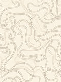 Subtle Cream Wavy Line Abstract Rug
