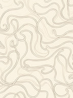 Subtle Cream Wavy Line Abstract Rug