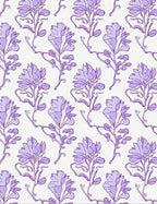 Purple Floral Vine Pattern Design Rug