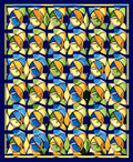 Colorful Geometric Motif Pattern Rug