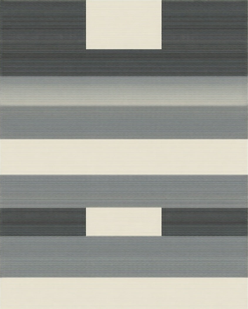 Modern Abstract Striped Geometric Pattern Rug