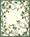 Vine With Green Leaves Pattern Rug