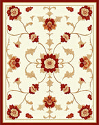 Classic Floral Vine Detailed Pattern Rug