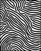 Bold Black White Wave Pattern Rug