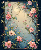 Dreamy Floral Branches Garden Design Rug