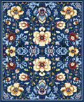 Vibrant Floral Pattern Antique Design Rug