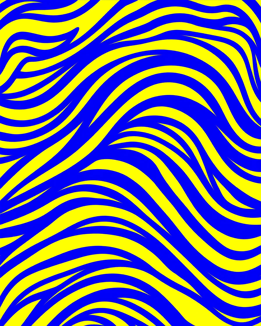 Bold Blue Yellow Striped Pattern Rug