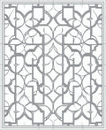 Interlocking Geometric Lattice Design Rug