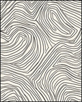 Abstract Contour Landscape Pattern Rug