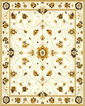 Gold Floral Luxury Garden Rug