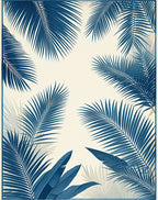 Tropical Leaf Pattern Design Rug